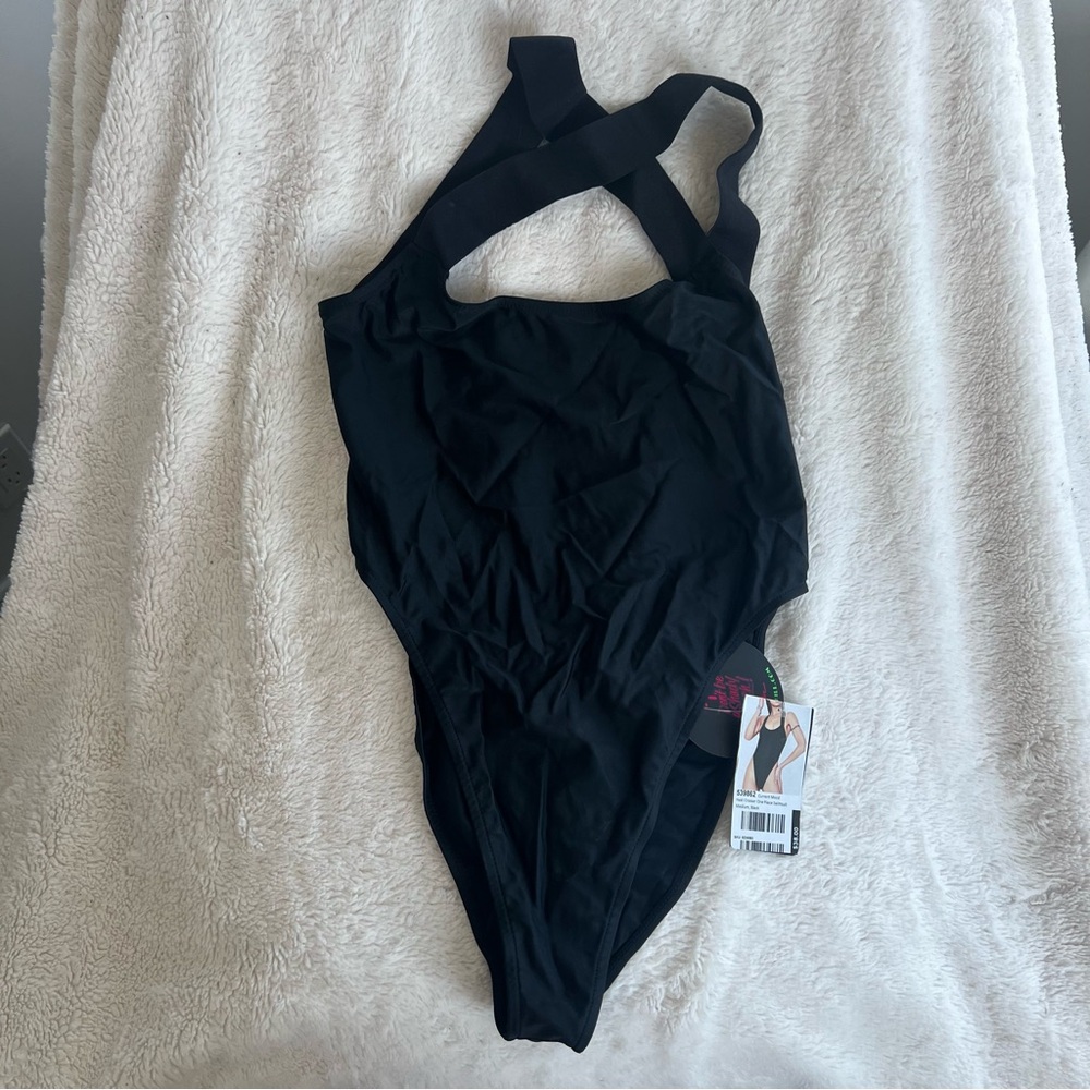 Current Mood Black Heat Crosser Swimsuit